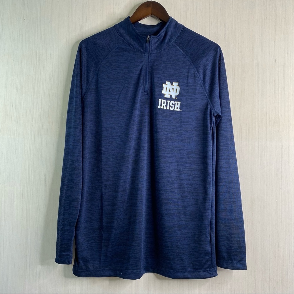 Fanatics Men’s Notre Dame Fighting Irish Quarter-Zip Pullover Navy Medium